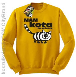 Mam kota the beściaka - Bluza bez kaptura żółta 