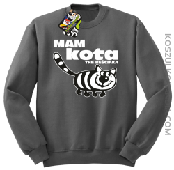 Mam kota the beściaka - Bluza bez kaptura szara 