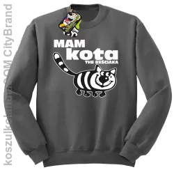 Mam kota the beściaka - Bluza bez kaptura szara 