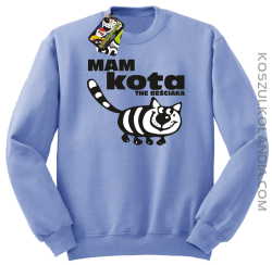 Mam kota the beściaka - Bluza bez kaptura błękitna 