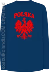 Polska - Longsleeve dziecięcy niebieski