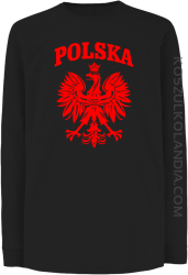 Polska - Longsleeve dziecięcy czarny 