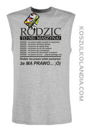 Rodzic to nie maszyna! - TOP TANK męski melanż