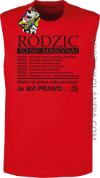 Rodzic to nie maszyna! - TOP TANK męski red