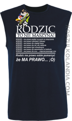 Rodzic to nie maszyna! - TOP TANK męski granat