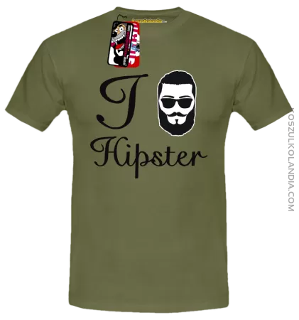 I LOVE HIPSTER - koszulka męska