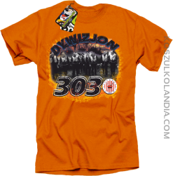 Dywizjon 303 Lotnicy - koszulka męska pomarańczowa