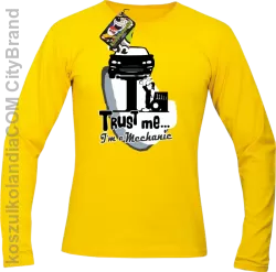  Trust Me I`m a Mechanic -  Longsleeve Męski - Żółty