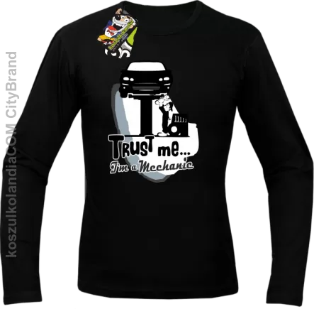  Trust Me I`m a Mechanic -  Longsleeve Męski - Czarny