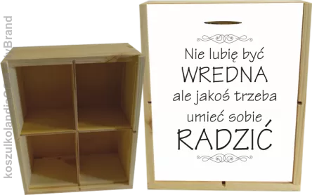 Nie lubię być wredna ale jakoś trzeba umieć sobie radzić - Skrzyneczka ozdobna 