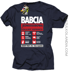 BABCIA - Jednoosobowa działalność gospodarcza - Koszulka Standard - Granatowy