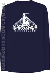 Warszawa wonderland - Longsleeve dziecięcy granat