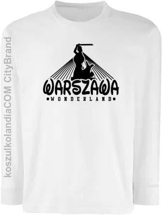 Warszawa wonderland - Longsleeve dziecięcy biały 