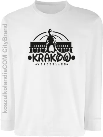 Kraków wonderland - Longsleeve dziecięcy biała 