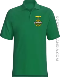 KOMENDANT MELANŻU - Koszulka męska Polo zielona 