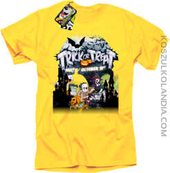 Trick or Treat Party October 31st - koszulka męska żółta