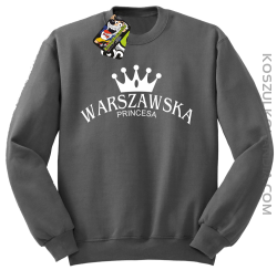 Warszawska princesa - Bluza STANDARD szara