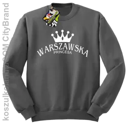 Warszawska princesa - Bluza STANDARD szara