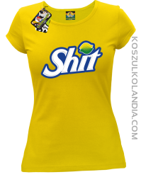 SHIT Parody FanStyle - Koszulka damska żółta 