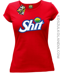SHIT Parody FanStyle - Koszulka damska czerwona 