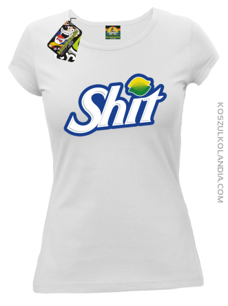 SHIT Parody FanStyle - Koszulka damska biała 
