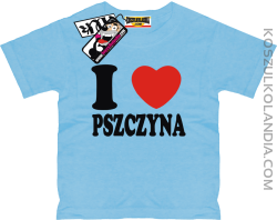 I love Pszczyna - koszulka dziecięca - błękitny