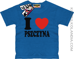 I love Pszczyna - koszulka dziecięca - niebieski