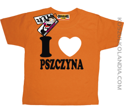 I love Pszczyna - koszulka dziecięca - pomarańczowy