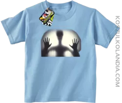 Obcy za szkłem - koszulka dziecięca błękitna