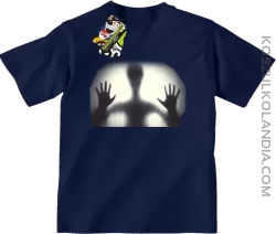 Obcy za szkłem - koszulka dziecięca granatowa