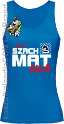 No i szach mat bitch - Top damski niebieski