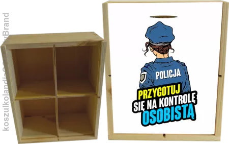 Przygotuj się na kontrolę osobistą POLICJA - skrzynka ozdobna 