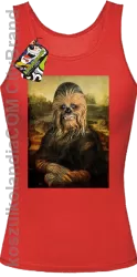 Mona Lisa Chewbacca CZUBAKA - Top damski czerwony 