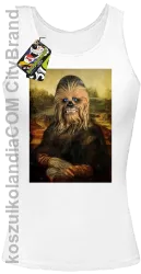 Mona Lisa Chewbacca CZUBAKA - Top damski biały 