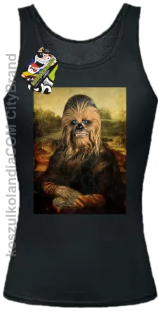 Mona Lisa Chewbacca CZUBAKA - Top damski czarny 