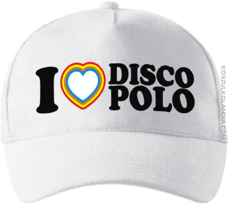 I Love DISCO POLO - czapka jokeyka