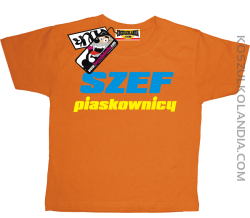 Szef Piaskownicy - super dziecięca koszulka - pomarańczowy