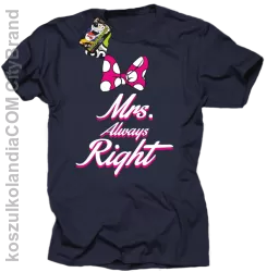 Mrs always Right dla Niej - Koszulka STANDARD - Granatowy