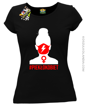 Piekło Kobiet, kobieta w maseczce - koszulka damska 