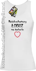 Najukochańszy łobuz na świecie - Top damski biały 