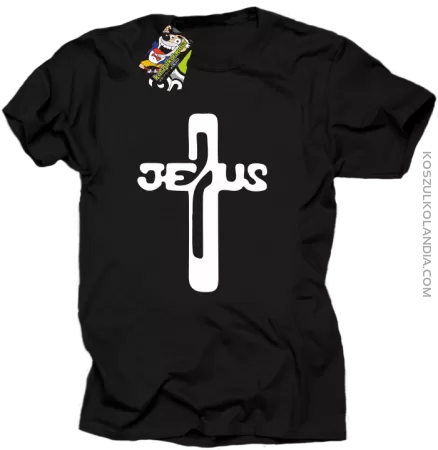 JEZUS w Krzyżu Symbol Vector - Koszulka Męska