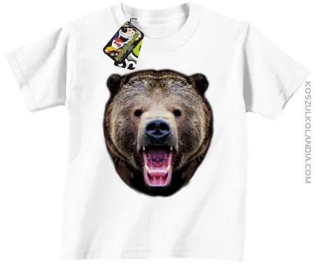 Miś Grizzly Real Foto - Koszulka Dziecięca