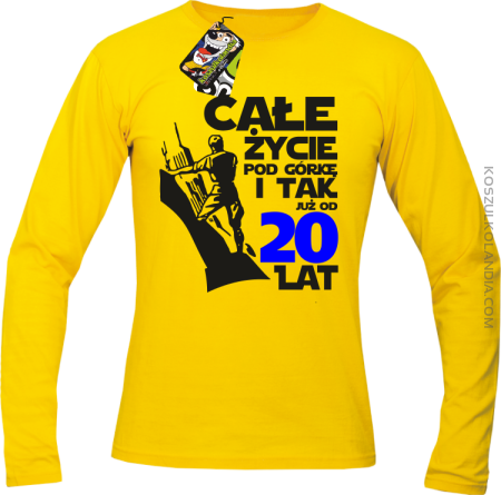 Całe życie pod górkę i tak już od 20 lat - Longsleeve męski 