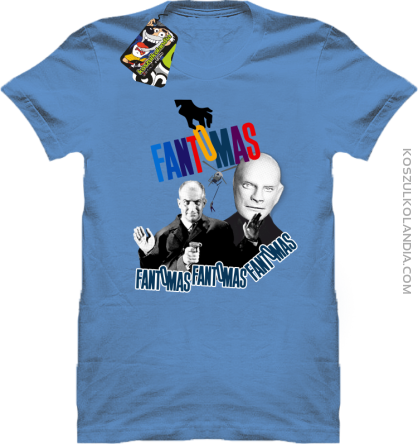 Fanomas Louise de Funes - koszulka męska błękitna