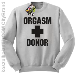 Orgasm Donor - Bluza męska standard bez kaptura melanż 