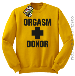 Orgasm Donor - Bluza męska standard bez kaptura żółta 