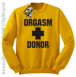 Orgasm Donor - Bluza męska standard bez kaptura żółta 