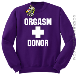 Orgasm Donor - Bluza męska standard bez kaptura fioletowa 
