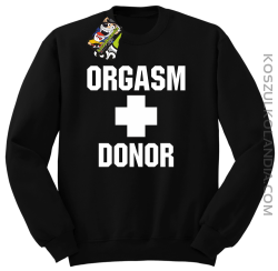 Orgasm Donor - Bluza męska standard bez kaptura czarna 