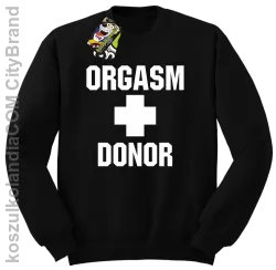 Orgasm Donor - Bluza męska standard bez kaptura czarna 